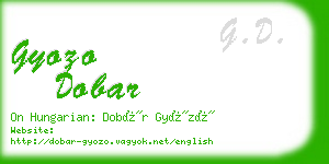 gyozo dobar business card